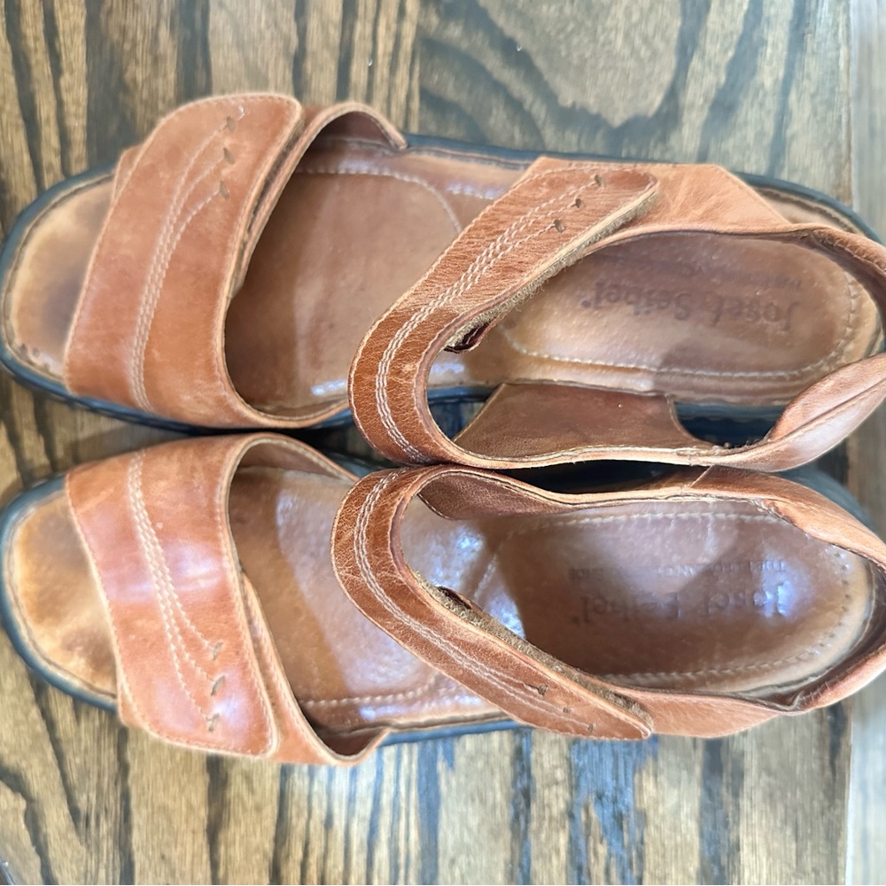 Josef Seibel Tan Leather Sandals